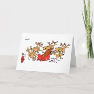 De Festividades Cartão Yob rendeer Xmas