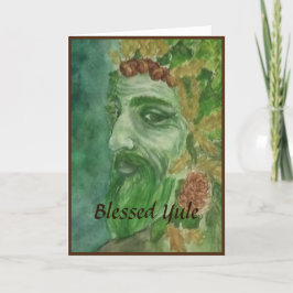 De Festividades Cartão Yule Verde