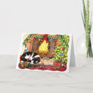 De Festividades Christmouse alegre - cartão do Natal