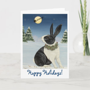 De Festividades Coelho Holandês - Feriados Hoppy! Cartão