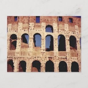 DE FESTIVIDADES COLISEU NO CARTÃO POSTAL ROMA VIAGEM