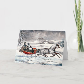 De Festividades Currier & Ives - Cartão Saudável - A Estrada, Inve