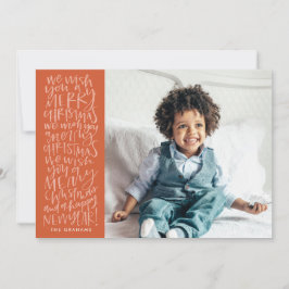 De Festividades Deseje a você um Feliz Natal em Cartão com fotos V