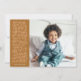 De Festividades Deseje-lhe um Feliz Natal em Cartão com fotos Quei