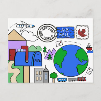 De Festividades Dia do Cartão Postal Mundial 2026 (transporte)