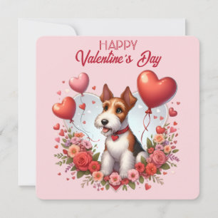 De Festividades Dia dos Namorados - Fox Terrier 2 - Cartão