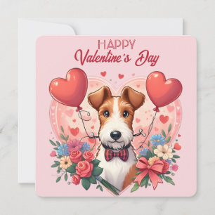 De Festividades Dia dos Namorados - Fox Terrier 3 - Cartão