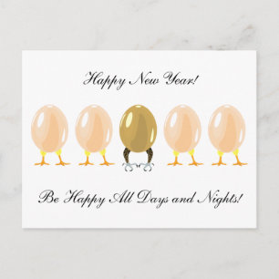 De Festividades dragões e galinhas Cartão Postal Personalizado