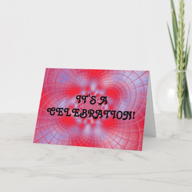 De Festividades É um cartão da celebração (Frente)