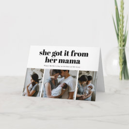 De Festividades Ela recebeu da foto da mamãe cartão do Dia das Mãe