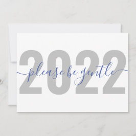 De Festividades Engraçado 2022 Por favor, seja gentil com o cartão