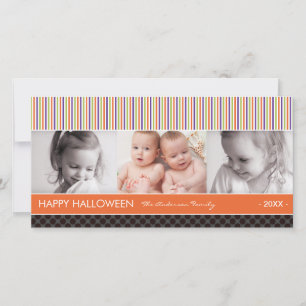De Festividades ESPAÇOS   Cartão com fotos HALLOWEEN