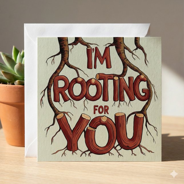 De Festividades Estou torcendo pelo teu cartão (Empower someone special with this, "I'm rooting for you" card! )