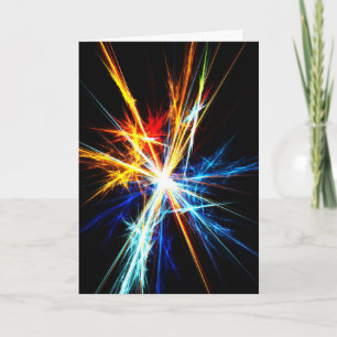 De Festividades Estrelas coloridas - Cartão
