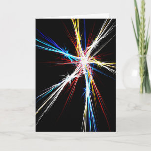 De Festividades Estrelas coloridas - cartão