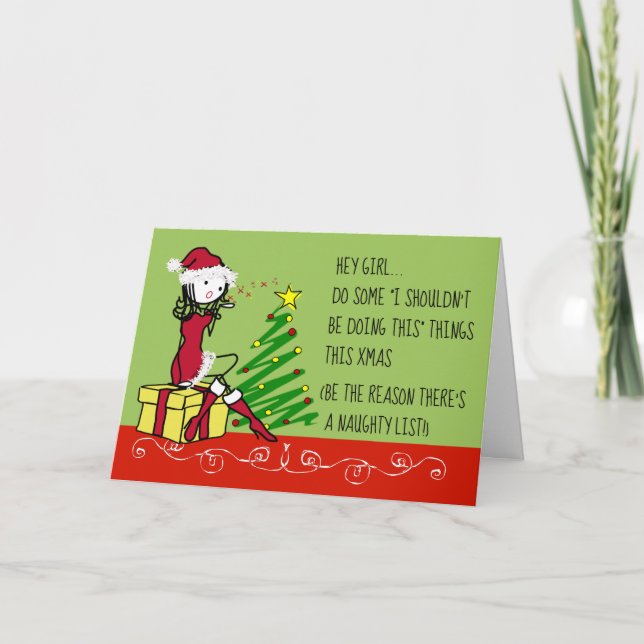 De Festividades Eu não deveria estar fazendo este Cartão Xmas Irma (Frente)