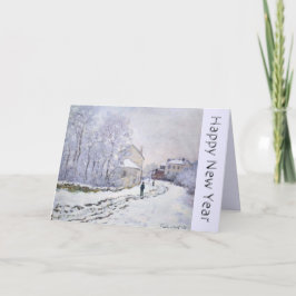 De Festividades Feliz ano novo do cartão Claude Monet