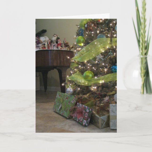 De Festividades "Feliz e Natal Brilhante" - Cartão Saudável (Frente)