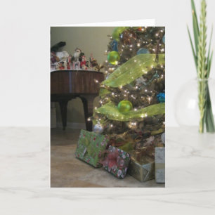 De Festividades "Feliz e Natal Brilhante" - Cartão Saudável