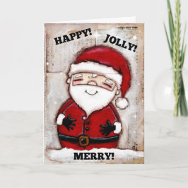 De Festividades Feliz, Jolly, Feliz - Cartão Saudável