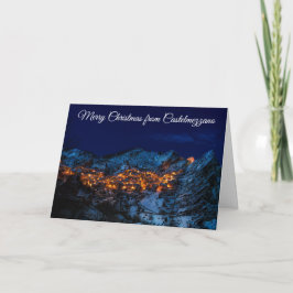 De Festividades Feliz Natal do Cartão Castelmezzano Itália