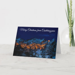 De Festividades Feliz Natal do Cartão Castelmezzano Itália