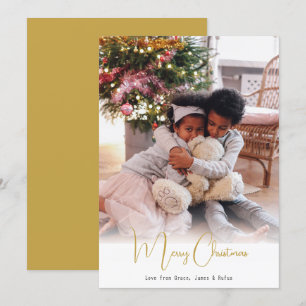 De Festividades Feliz Natal Simples Cartão com fotos Moderno