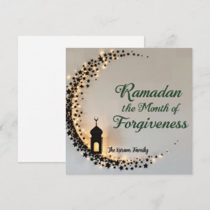 De Festividades Feliz Ramadan Mubarak Ramadan Kareem Cartão Muçulm