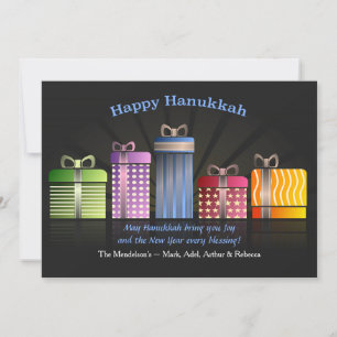 De Festividades Hanukkah apresenta o cartão