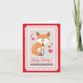 De Festividades Hey Foxy! por Origami imprime namorados cartão