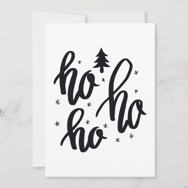 De Festividades ho ho ho cartão (Frente)