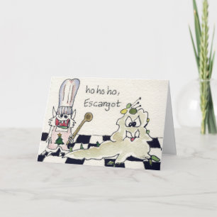 De Festividades Ho Ho Ho cartão temperado do feriado dos