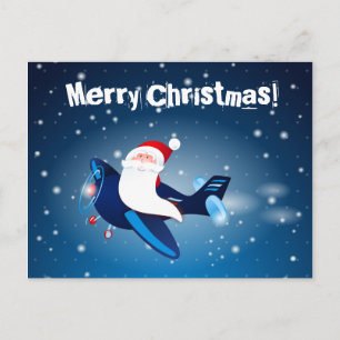 De Festividades Ho ho ho! Papais noeis no avião, cartão postal