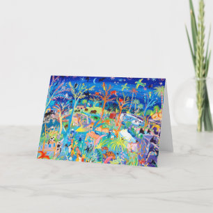 De Festividades Jardim zoológico do cartão da arte do tintureiro