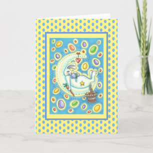 DE FESTIVIDADES JELLY BEAN DREAMS EASTER BUNNY GREETING CARTÃO VER