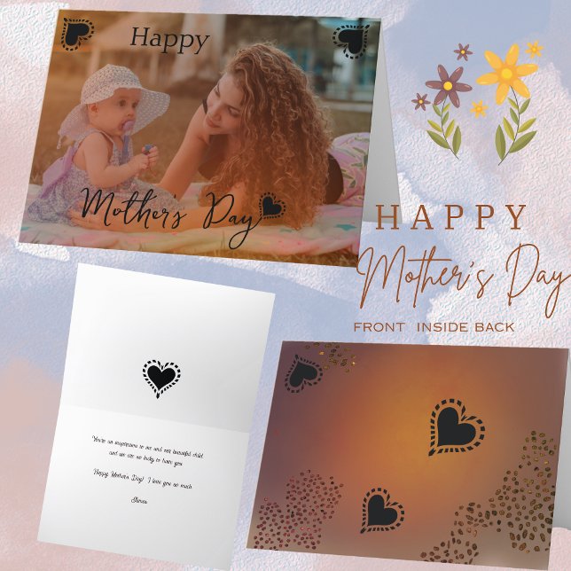 De Festividades Mãe brincando com um Cartão com fotos infantil ( Mother playing with a child Photo Card )