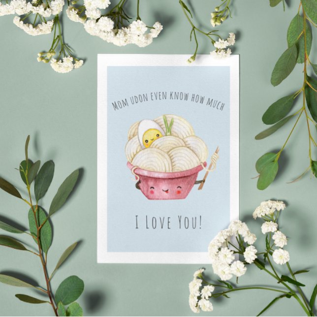 De Festividades Mamãe Udon Nem Sabe | Cartão para a mãe (Criador carregado)