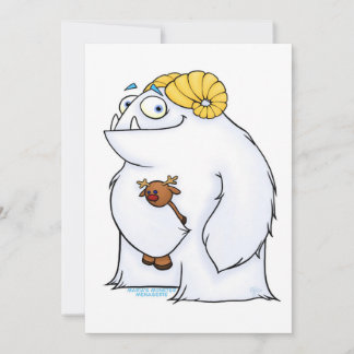 De Festividades Manny o Yeti, cartão