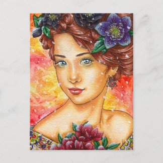 De Festividades "Maravilhas do Inverno: Hellebore" cartão postal t