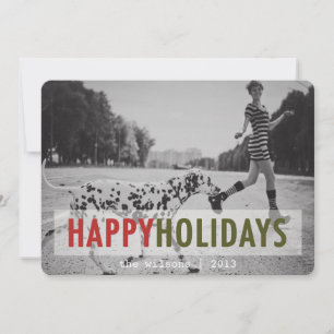 DE FESTIVIDADES MODERNO HOLIDAY CARTÃO COM FOTOS HOLIDAY