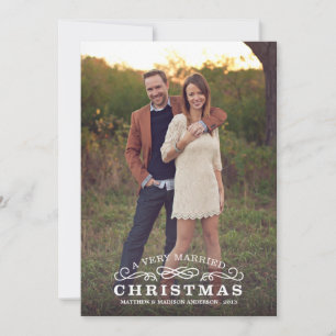 DE FESTIVIDADES MUITO CASADO COM NATAL CARTÃO COM FOTOS HOLIDAY