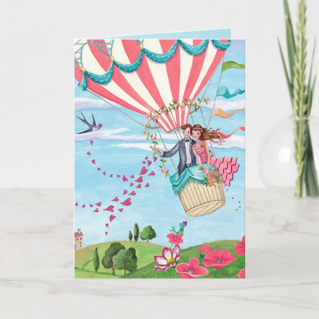 De Festividades Namorados Casal Ama Corações | Cartão (Frente)