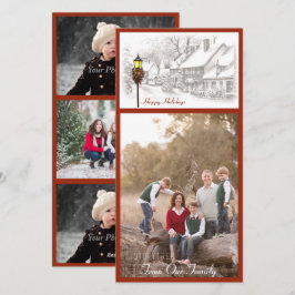 DE FESTIVIDADES NATAIS VINTAGES - CARTÃO COM FOTOS