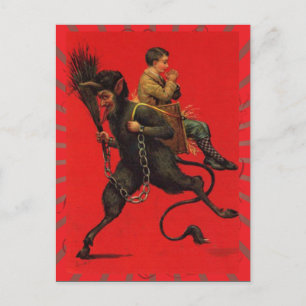 De Festividades Natais vintages Cartão postal Krampus