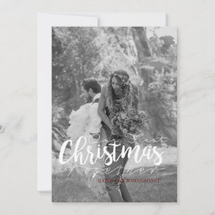 De Festividades Nosso Primeiro Natal Juntos   Cartão com fotos mo