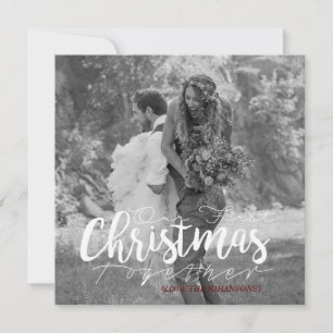 De Festividades Nosso Primeiro Natal Juntos   Cartão com fotos mo