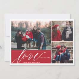 De Festividades O AMOR é tudo o que você precisa do Cartão com fot