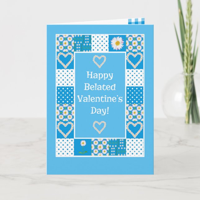 De Festividades O cartão dos namorados tardivos dos retalhos das (Frente)