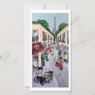De Festividades O cartão Paris Cafe