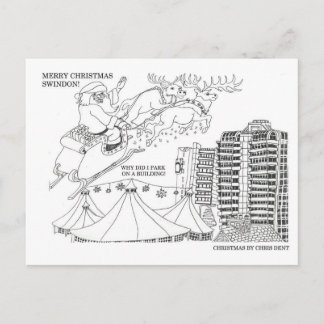 De Festividades O cartão postal do Natal em Swindon